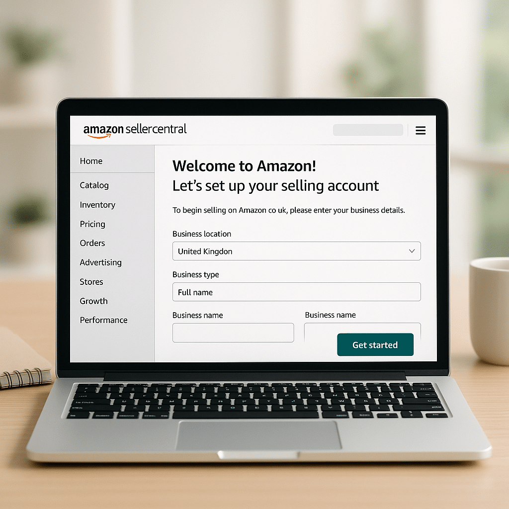 Amazon selling UK dashboard in Seller Central