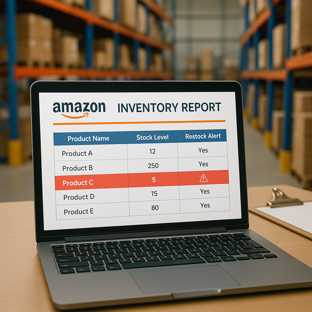 Amazon inventory management report for UK sellers